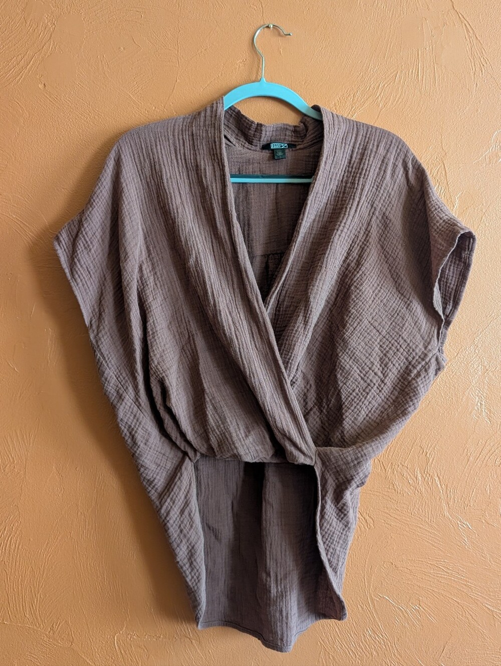 NATALIE BUSBY Twist Blouse Gauze Cotton Small